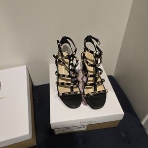Jessica Simpson Black Studded Heels